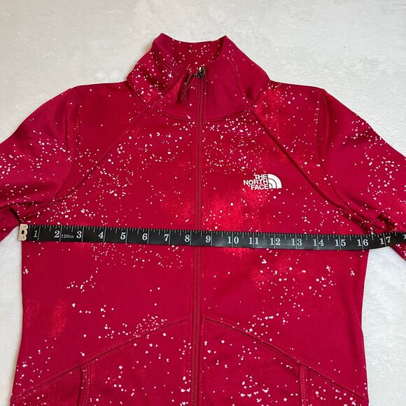The North Face Mock Neck Full Zip Jacket Size X-Small Lightweight Spotted Print - Picture 9 of 10